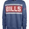 Buffalo Bills Men's 47 Brand Cadet Blue Crew Long Sleeve Sweatshirt