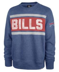 Buffalo Bills Men's 47 Brand Cadet Blue Crew Long Sleeve Sweatshirt