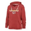 Kansas City Chiefs Women's 47 Brand Racer Red Kennedy Pullover Hoodie