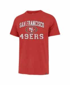 San Francisco 49ers Men's 47 Brand Arch Franklin Racer Red T-Shirt Tee