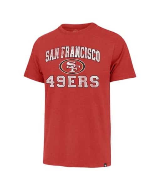 San Francisco 49ers Men's 47 Brand Arch Franklin Racer Red T-Shirt Tee