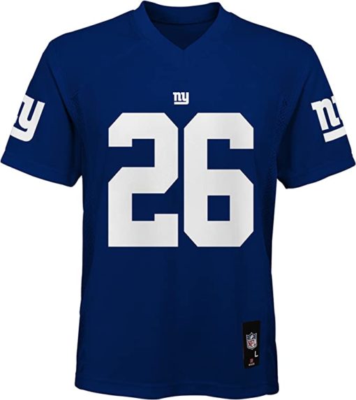 New York Giants Saquon Barkley YOUTH Blue Jersey - Image 3