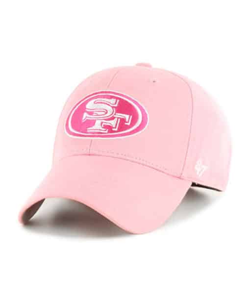 San Francisco 49ers YOUTH 47 Brand Pink Rose MVP Adjustable Hat