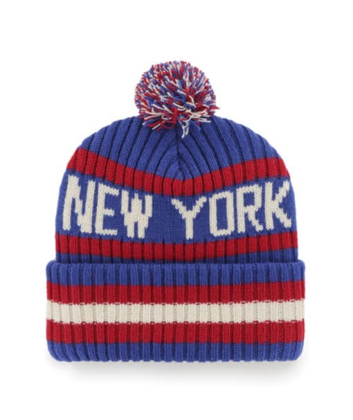 New York Giants 47 Brand Bering Blue Cuff Knit Hat - Image 2