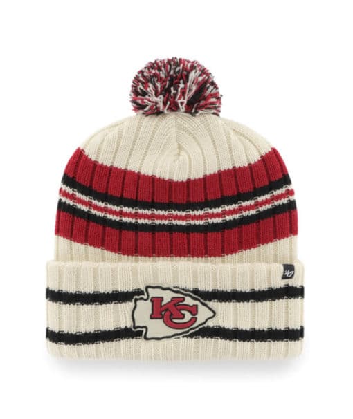 Kansas City Chiefs 47 Brand Hone Natural Cuff Knit Hat