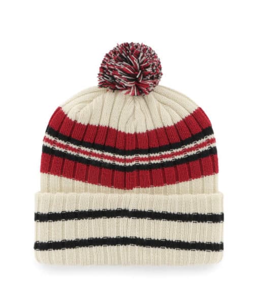 Kansas City Chiefs 47 Brand Hone Natural Cuff Knit Hat - Image 2