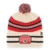 Kansas City Chiefs 47 Brand Hone Patch Natural Cuff Knit Hat