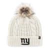 New York Giants Women's 47 Brand White Cream Meeko Cuff Knit Hat