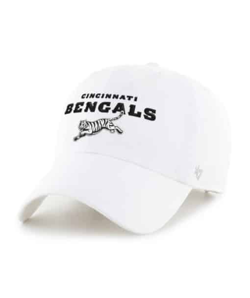 Cincinnati Bengals 47 Brand Region Bengal White Clean Up Adjustable Hat