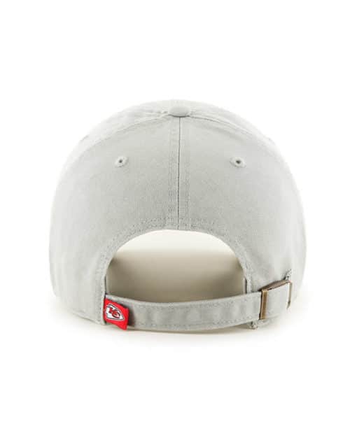 Kansas City Chiefs 47 Brand Gray Clean Up Adjustable Hat - Image 2