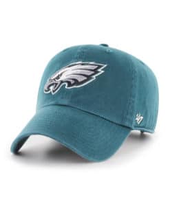 Philadelphia Eagles YOUTH 47 Brand Pacific Green Clean Up Adjustable Hat