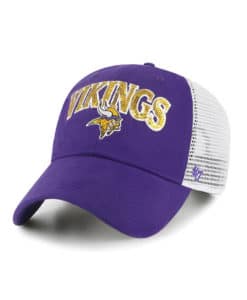 Minnesota Vikings Women's 47 Brand Sparkaloosa Purple Clean Up Mesh Snapback Hat