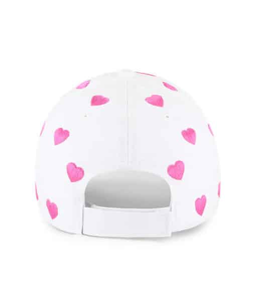 Kansas City Chiefs YOUTH 47 Brand White Pink Surprise Clean Up Adjustable Hat - Image 2