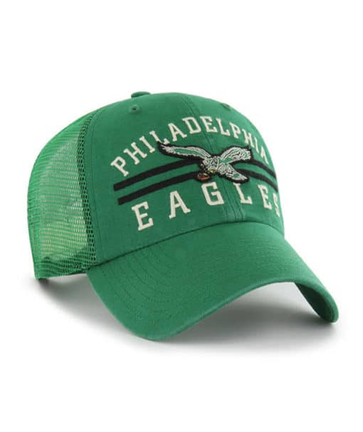 Philadelphia Eagles 47 Brand Legacy Highpoint Green Clean Up Mesh Snapback Hat