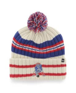 New England Patriots 47 Brand Legacy Hone Natural Cuff Knit Hat