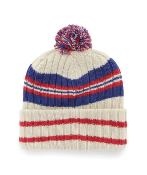 New England Patriots 47 Brand Legacy Hone Natural Cuff Knit Hat - Image 2