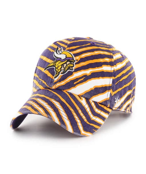 Minnesota Vikings 47 Brand Zubaz Purple Clean Up Adjustable Hat