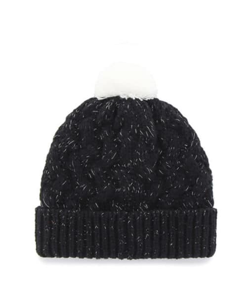 Detroit Red Wings Women's 47 Brand Black Fiona Cuff Knit Hat - Image 2