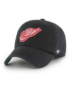 Detroit Red Wings 47 Brand Vintage Black Franchise Fitted Hat