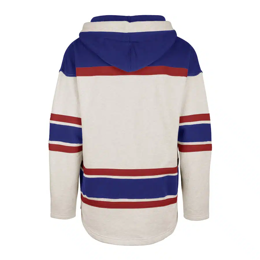 New York Rangers Men's 47 Brand Vintage Oatmeal Pullover Jersey Hoodie -  Detroit Game Gear