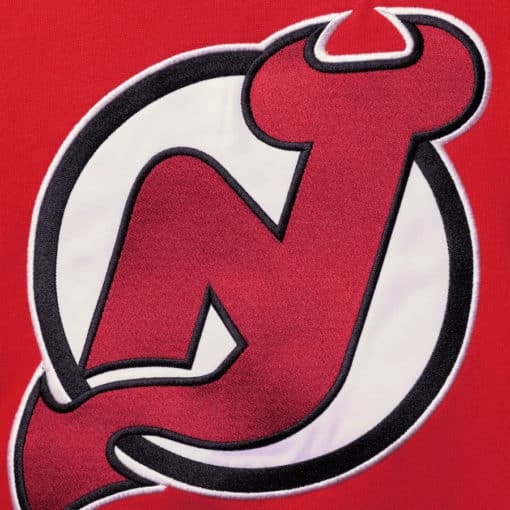 New Jersey Devils Men's 47 Brand Red Pullover Jersey Hoodie - Image 2