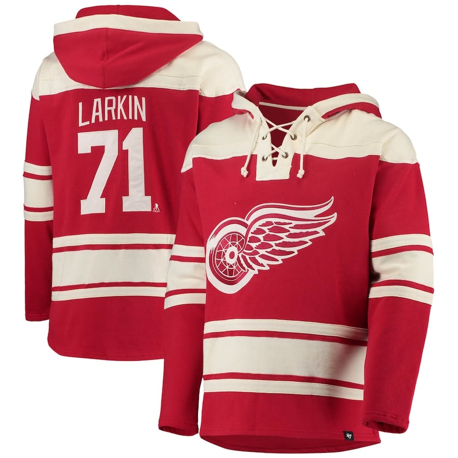 Detroit Red Wings Men's 47 Brand Red Pullover Jersey Hoodie