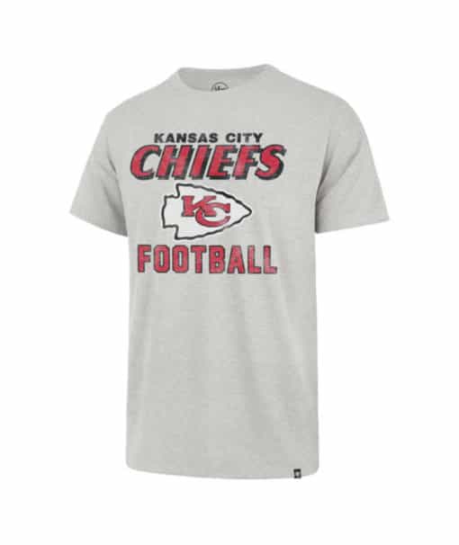 Kansas City Chiefs Men's 47 Brand Gray Franklin T-Shirt Tee