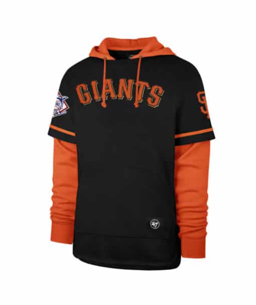 San Francisco Giants Men's 47 Brand Black Shortstop Pullover Hoodie