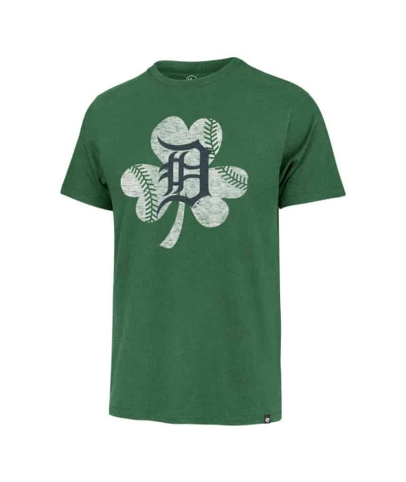 Detroit Tigers Men's 47 Brand Vintage Green St. Patricks Day Franklin T-Shirt Tee - Small