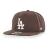 Los Angeles Dodgers 47 Brand Brown No Shot Snapback Hat