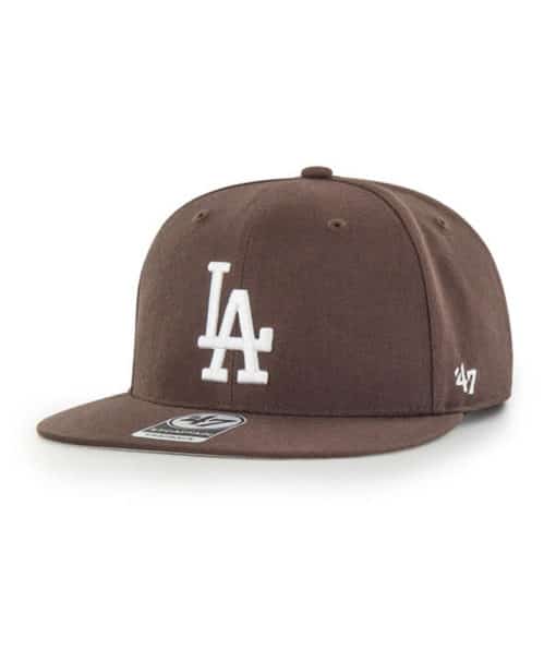 Los Angeles Dodgers 47 Brand Brown No Shot Snapback Hat