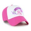 New York Yankees KIDS 47 Brand Pizazz Bright Pink MVP Adjustable Hat
