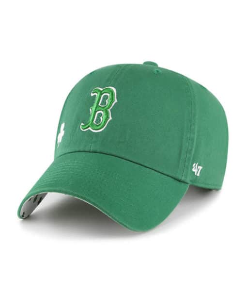 Boston Red Sox 47 Brand Green St Patty's Icon Clean Up Adjustable Hat - Image 3