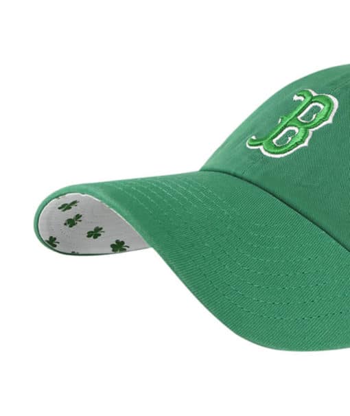 Boston Red Sox 47 Brand Green St Patty's Icon Clean Up Adjustable Hat - Image 2