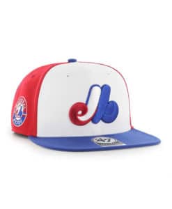 Montreal Expos 47 Brand Cooperstown Red White Blue Sure Shot Snapback Hat