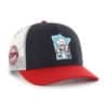 Minnesota Twins 47 Brand Cooperstown Side Note Trucker Navy White Mesh Snapback Hat