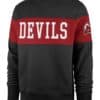 New Jersey Devils Men's 47 Brand Black Crew Long Sleeve Sweatshirt