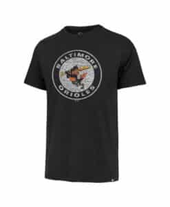 Baltimore Orioles Men's 47 Brand Cooperstown Black Premier Franklin T-Shirt Tee