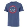 Chicago Cubs Men's 47 Brand Cooperstown Cadet Blue Premier Franklin T-Shirt Tee