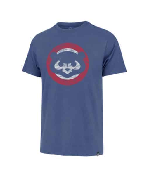 Chicago Cubs Men's 47 Brand Cooperstown Cadet Blue Premier Franklin T-Shirt Tee