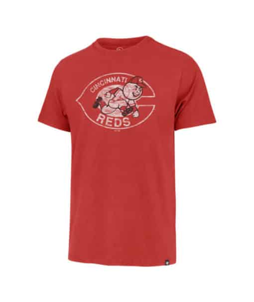 Cincinnati Reds Men's 47 Brand Cooperstown Red Premier Franklin T-Shirt Tee