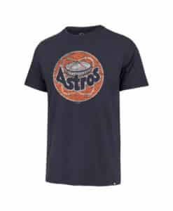Houston Astros Men's 47 Brand Cooperstown Atlas Blue Premier Franklin T-Shirt Tee