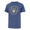 Milwaukee Brewers Men's 47 Brand Cooperstown Cadet Blue Premier Franklin T-Shirt Tee