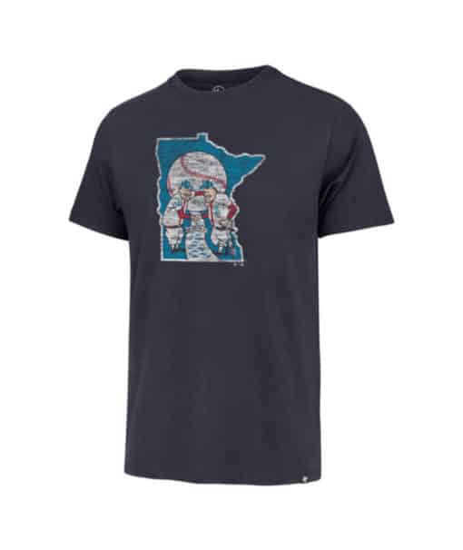 Minnesota Twins Men's 47 Brand Cooperstown Atlas Blue Premier Franklin T-Shirt Tee