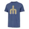 Seattle Mariners Men's 47 Brand Cooperstown Cadet Blue Premier Franklin T-Shirt Tee