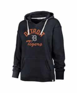 Detroit Tigers Women's 47 Brand Atlas Blue Kennedy Pullover Hoodie