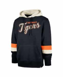 Detroit Tigers Men's 47 Brand Atlas Blue Lennox Pullover Hoodie