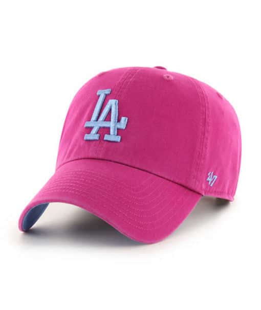 Los Angeles Dodgers 47 Brand Orchid Ballpark Clean Up Adjustable Hat