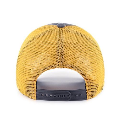 Milwaukee Brewers 47 Brand Vintage Navy Flagship MVP Mesh Snapback Hat - Image 2