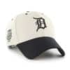 Detroit Tigers 47 Brand Black Bone Lunar MVP Snapback Hat